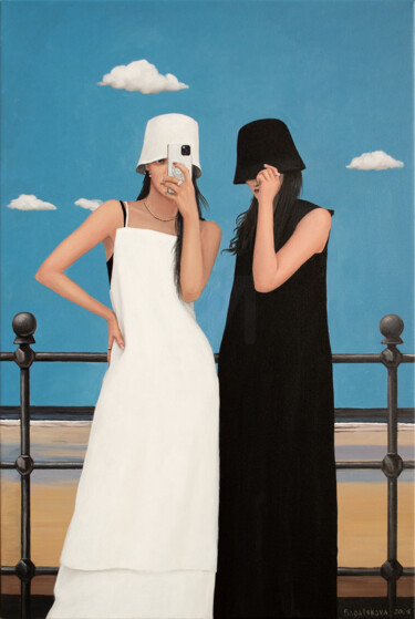 Картина под названием "Unposted Moment" - Nataliya Bagatskaya, Подлинное произведение искусства, Акрил