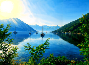 "Golden Evening Ligh…" başlıklı Dijital Sanat Sergei Gundorov tarafından, Orijinal sanat, Dijital Resim