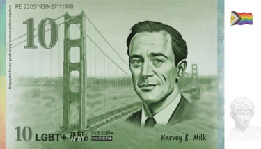 Digital Arts titled "Billet 10 LGBT+ Har…" by Pierre Ernoult, Original Artwork, Photo Montage