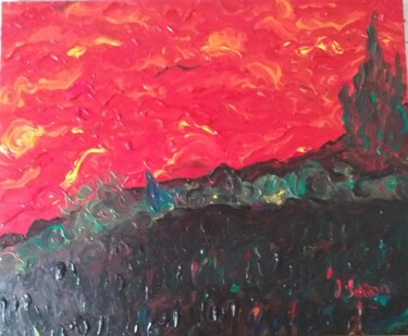 "Tableau hommage Van…" başlıklı Tablo Jose Serrano tarafından, Orijinal sanat, Akrilik Ahşap Sedye çerçevesi üzerine monte e…