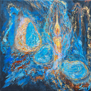 Картина под названием "Light in the Darkne…" - Inessa Lightart, Подлинное произведение искусства, Акрил