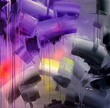 Peinture intitulée "Déflagration" par Blure, Œuvre d'art originale, Acrylique Monté sur Châssis en bois