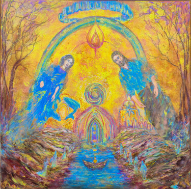 Картина под названием "Legacy of Love" - Inessa Lightart, Подлинное произведение искусства, Акрил