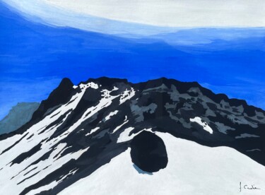 Malerei mit dem Titel "La pointe des Éboul…" von Frédéric Cadiou, Original-Kunstwerk, Gouache