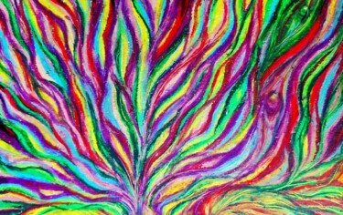 "Currents of Life: P…" başlıklı Tablo Syuan Yun Huang tarafından, Orijinal sanat, Tebeşir Karton üzerine monte edilmiş