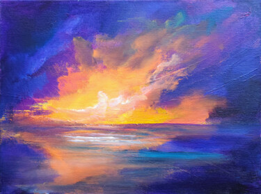 "Coastal Light" başlıklı Tablo Sophia Kühn tarafından, Orijinal sanat, Akrilik Ahşap Sedye çerçevesi üzerine monte edilmiş