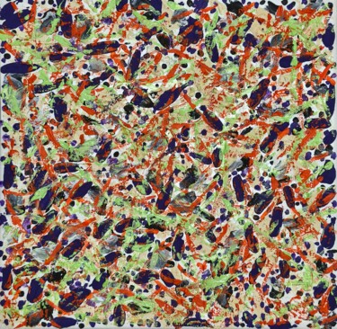 Painting titled "Materical Assault" by Alessandro Barbato, Original Artwork, Acrylic