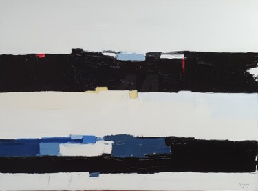 Peinture intitulée "Voyage en hiver 1 a…" par Sandrine Hirson, Œuvre d'art originale, Huile Monté sur Châssis en bois