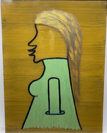 Peinture intitulée "Grandir dans la lum…" par Willyam Martin, Œuvre d'art originale, Acrylique Monté sur Verre