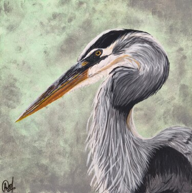 Painting titled "Silent Grace" by Anna Shkarban, Original Artwork, Acrylic