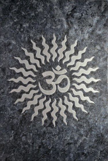 绘画 标题为“Silver Om” 由Andrei T, 原创艺术品, 颜料