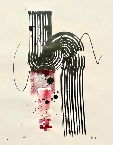 "NP 2023 - Encre & C…" başlıklı Tablo Nomad P. Paris tarafından, Orijinal sanat, Mürekkep