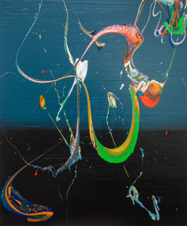 "Voyage" başlıklı Tablo Björn Wiedemann tarafından, Orijinal sanat, Akrilik Ahşap Sedye çerçevesi üzerine monte edilmiş