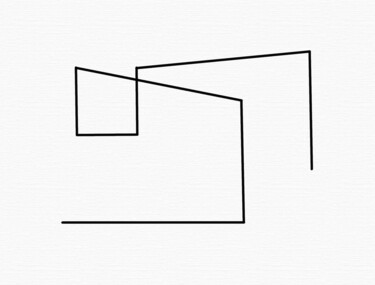 Drawing titled "Linear 1 -" by Tim Cutler, Original Artwork, Ink