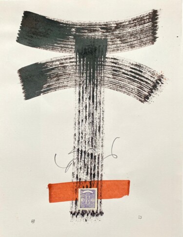 "NP - Ink & Collages" başlıklı Tablo Nomad P. Paris tarafından, Orijinal sanat, Mürekkep