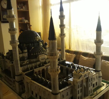 Sculpture titled "Süleymaniye camii r…" by Mehmet Öztürk, Original Artwork, Stone