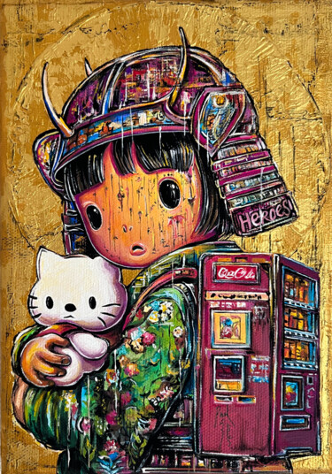 "Samurai Renaissance" başlıklı Tablo Pavel Sipkin (PAVS) tarafından, Orijinal sanat, Akrilik