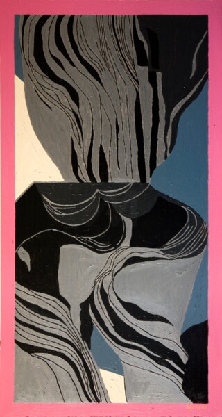 Картина под названием "Drapée" - Sophie Ong, Подлинное произведение искусства, Акрил