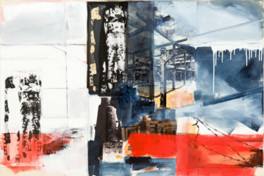 Peinture intitulée "Spines" par Sven Jakubith, Œuvre d'art originale, Huile