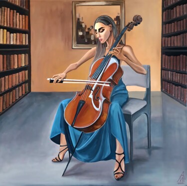 Pintura titulada "Silent Symphony  -W…" por Iryna Mellis, Obra de arte original, Acrílico Montado en Bastidor de camilla de…