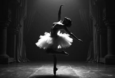 Arte digital titulada "On Stage" por Vanda Lehel (V A N D E E), Obra de arte original, Imagen generada por IA