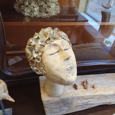 Sculpture intitulée "Büste Nr.395, Stele…" par Christiane Goedecke, Œuvre d'art originale, Céramique