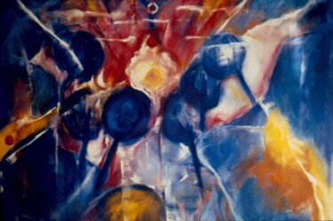 "🎨 Title: Landscape…" başlıklı Tablo Bibiana Ulanosky tarafından, Orijinal sanat, Petrol Ahşap Sedye çerçevesi üzerine monte…