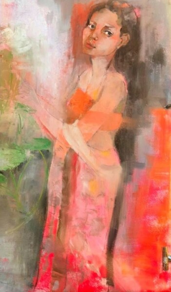 "pensée Thaïlandaise" başlıklı Tablo Marie Feougier tarafından, Orijinal sanat, Akrilik