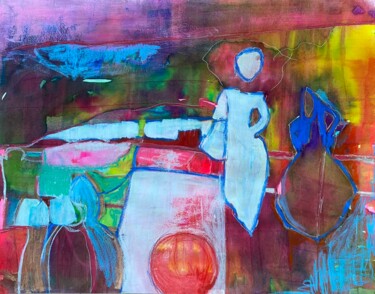 绘画 标题为“Magnolia” 由Nadia Laine, 原创艺术品, 墨