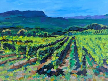 Peinture intitulée "Montagne Sainte Vic…" par Thomas Balivet, Œuvre d'art originale, Huile