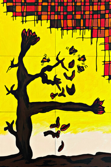 Painting titled "Closing Modular pai…" by Artem Smirnov, Original Artwork, Acrylic Mounted on Wood Panel