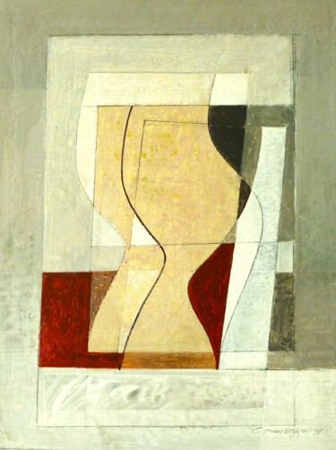 Peinture intitulée "Colored Pitchers 5…" par Alexander Stovbur, Œuvre d'art originale, Acrylique Monté sur Panneau de bois