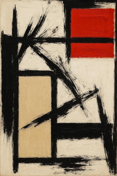 "MINIMAL-GRUNGE 086" başlıklı Dijital Sanat Karavix tarafından, Orijinal sanat, AI tarafından oluşturulan görüntü