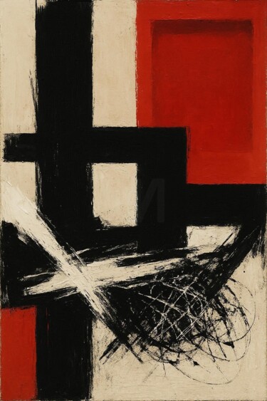 "MINIMAL-GRUNGE 088" başlıklı Dijital Sanat Karavix tarafından, Orijinal sanat, AI tarafından oluşturulan görüntü