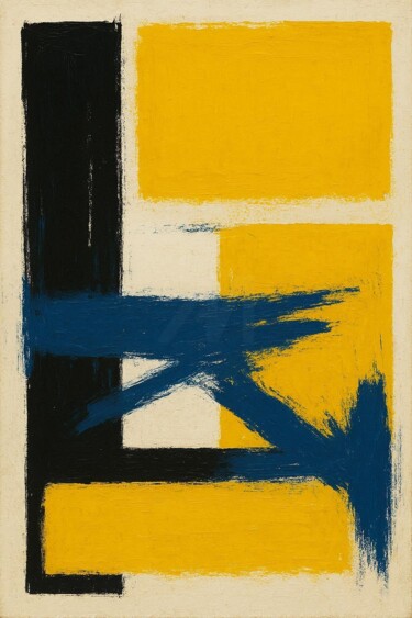 Arts numériques intitulée "MINIMAL-GRUNGE 095" par Karavix, Œuvre d'art originale, Image générée par l'IA