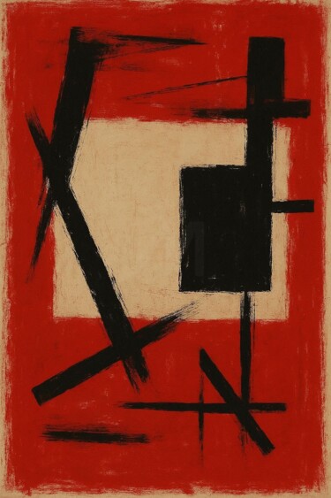 "MINIMAL-GRUNGE 100" başlıklı Dijital Sanat Karavix tarafından, Orijinal sanat, AI tarafından oluşturulan görüntü