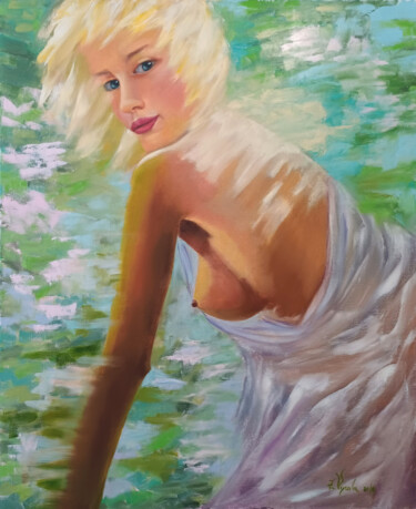 Pintura titulada "Whisper of Memories." por Zina Vysota, Obra de arte original, Oleo Montado en Bastidor de camilla de madera