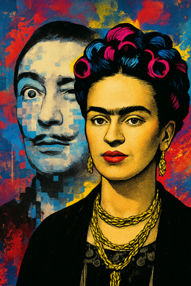 "Légendes de l'art" başlıklı Dijital Sanat Farouk Bouchellouga tarafından, Orijinal sanat, AI tarafından oluşturulan görüntü