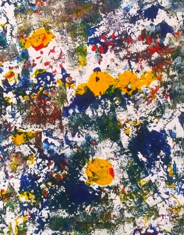 Painting titled "FANTASIE" by Giorgio Gervaso, Original Artwork, Acrylic Mounted on Wood Stretcher frame