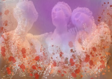 Digital Arts titled "The Three Graces #9" by Russell Newell, Original Artwork, 2D Digital Work