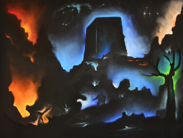 Drawing titled "Sans titre, pastels…" by Joshua Alquist, Original Artwork, Pastel