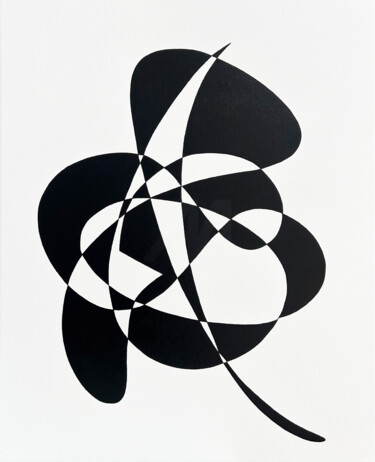 Painting titled "THE FLOW OF BEAUTIF…" by Hou Soon Ming, Original Artwork, Acrylic