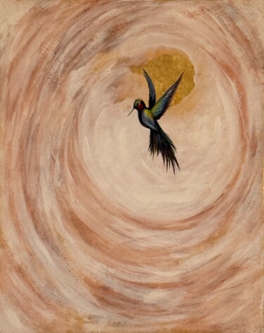 Peinture intitulée "Dance of the Hummin…" par Lusi Manukyan, Œuvre d'art originale, Acrylique
