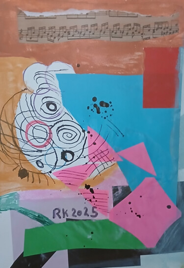 Printmaking titled "Muziek en ritme" by Ronnie Kolner, Original Artwork, Digital Print