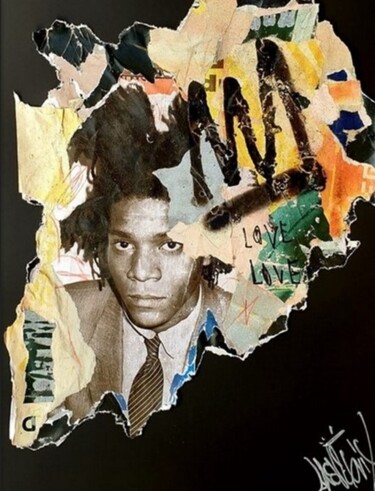 拼贴 标题为“Basquiat” 由Lasveguix, 原创艺术品, 拼贴