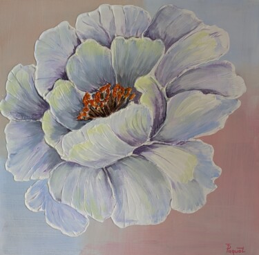 Malerei mit dem Titel "Fleur de petit matin" von Tatiana Paquot, Original-Kunstwerk, Acryl Auf Keilrahmen aus Holz montiert