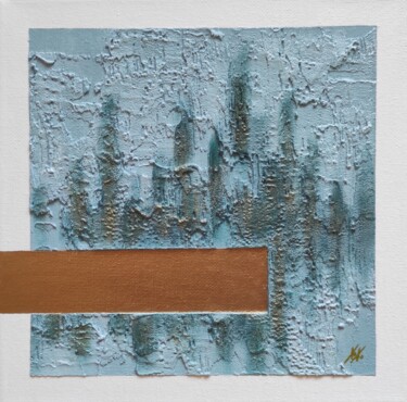 Painting titled "Textured interior p…" by Mariya Khozyasheva, Original Artwork, Acrylic