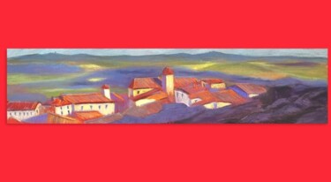 Peinture intitulée "Red Series of Tusca…" par Natalia Balashova. Pastelist., Œuvre d'art originale, Pastel