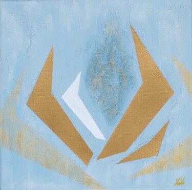 Painting titled "Flower. Modern inte…" by Mariya Khozyasheva, Original Artwork, Acrylic