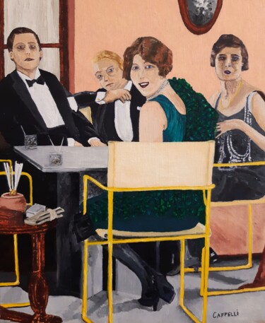 Pintura titulada "Faustine ou l'Inven…" por Benjamin Cappelli, Obra de arte original, Oleo Montado en Bastidor de camilla de…